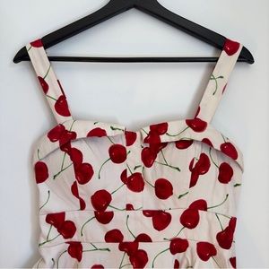Vintage cherry print dress